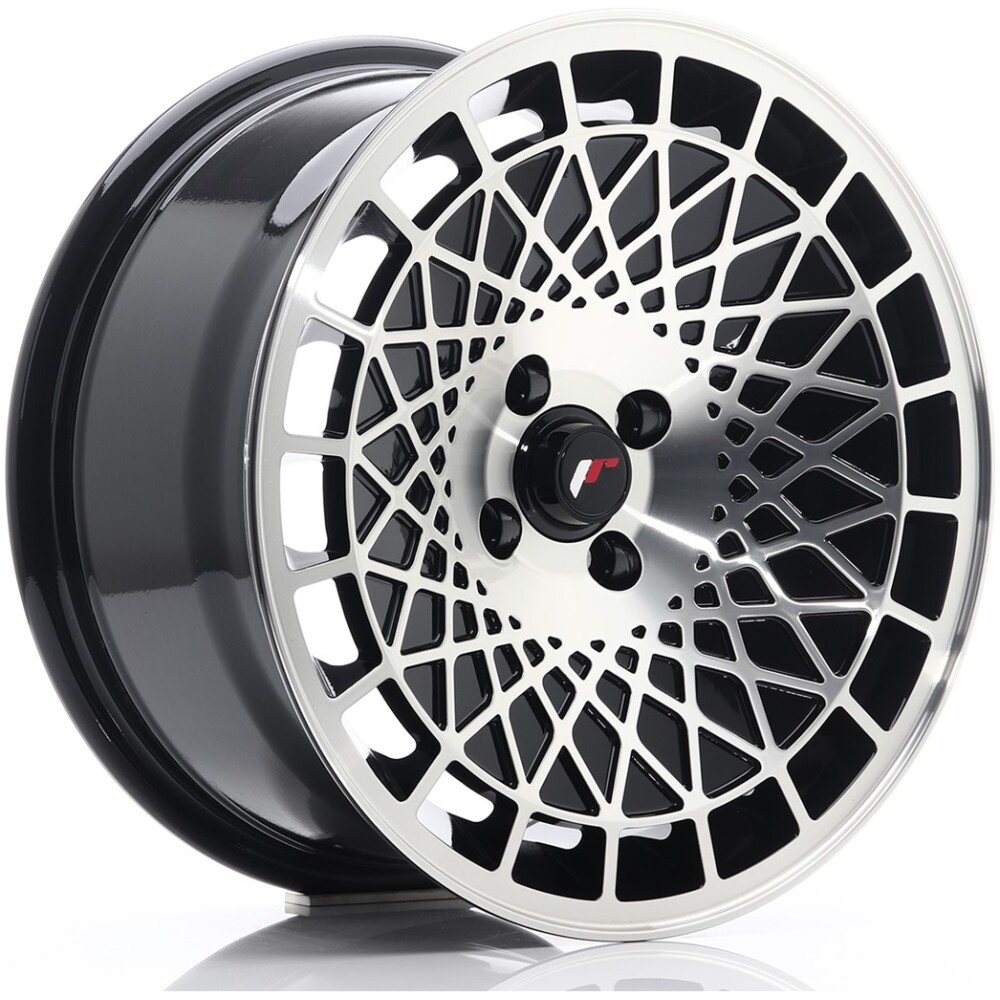 JR Wheels JR14 16x8 ET15 4x100 Gloss Black Machined Face