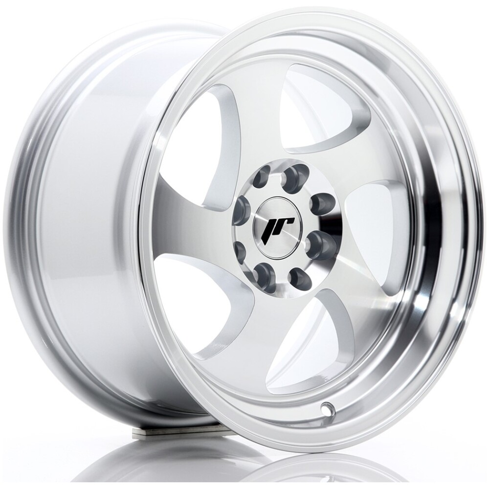 JR Wheels JR15 15x8 ET20 4x100/108 Silver Machined Face