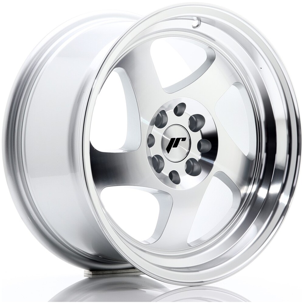 JR Wheels JR15 16x8 ET25 4x100/108 Silver Machined Face