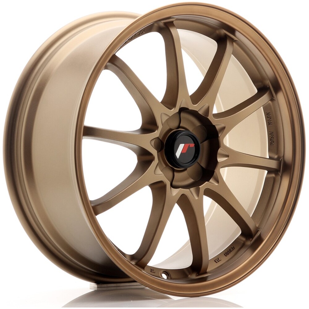 JR Wheels JR5 18x8 ET35 5H BLANK Dark Anodized Bronze