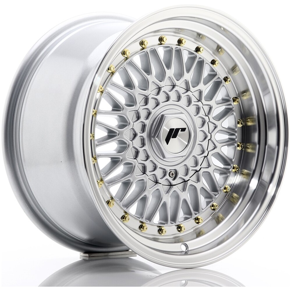 JR Wheels JR9 16x9 ET20 BLANK Silver w/ Machined Lip