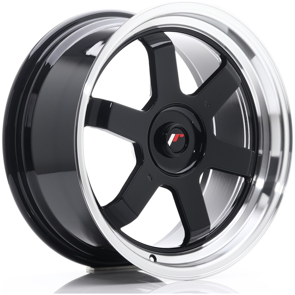 JR Wheels JR12 17x8 ET35 BLANK Gloss Black