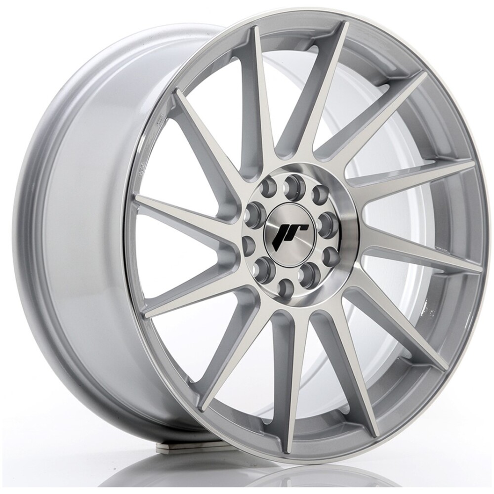 JR Wheels JR22 17x8 ET35 4x100/114 Silver Machined Face