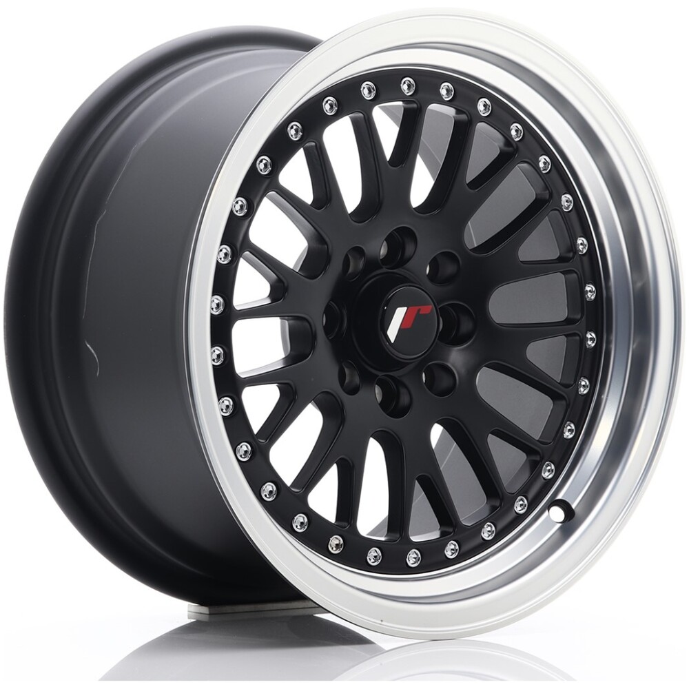 JR Wheels JR10 15x8 ET20 4x100/108 Matt Black w/ Machined Lip