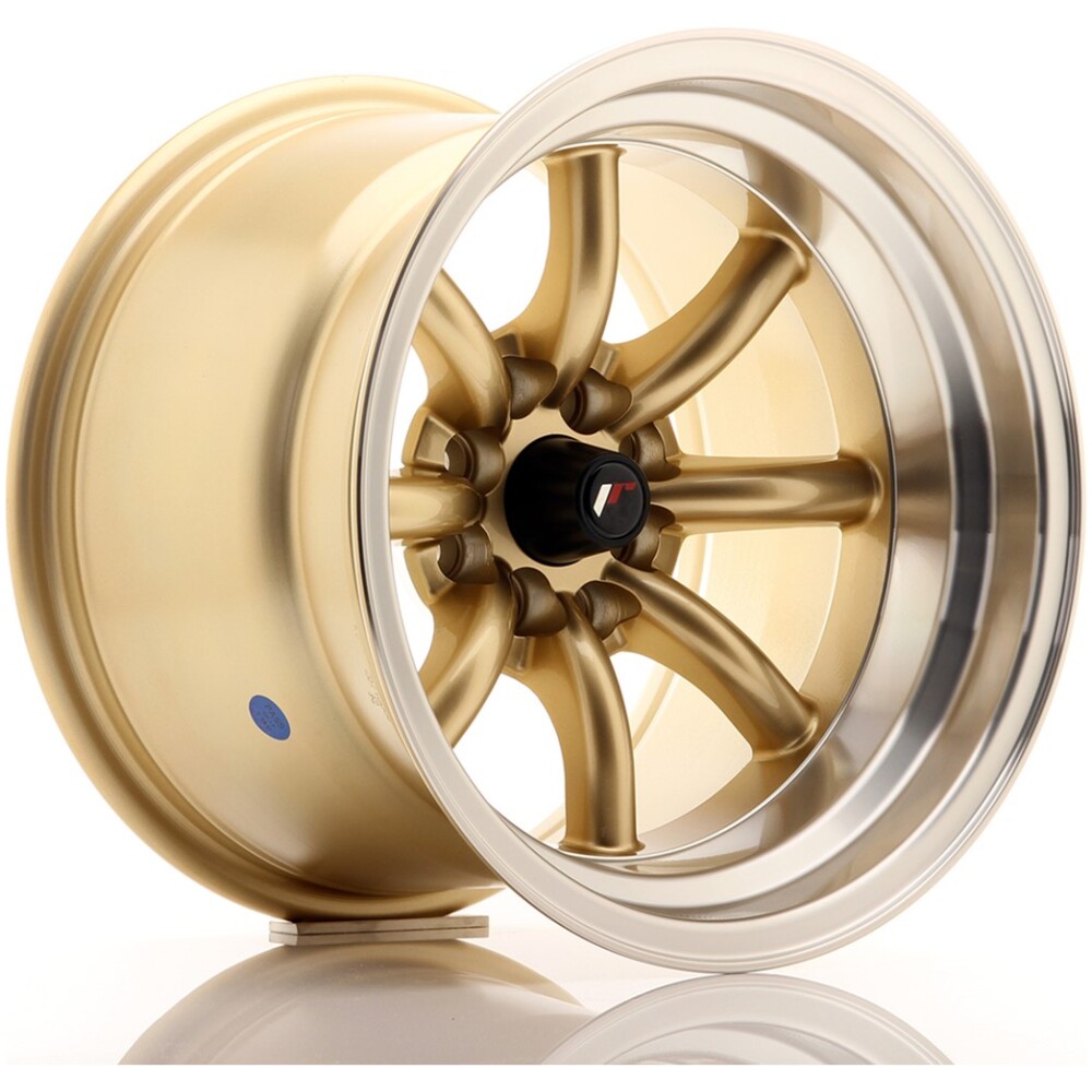 JR Wheels JR19 15x10,5 ET-32 4x100/114 Gold w/ Machined Lip