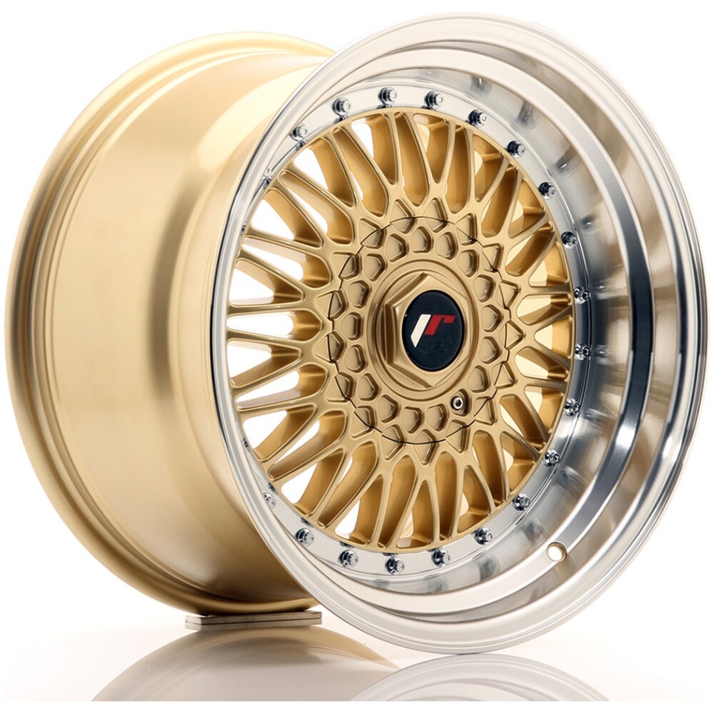 JR Wheels JR9 17x10 ET20 BLANK Gold w/ Machined Lip