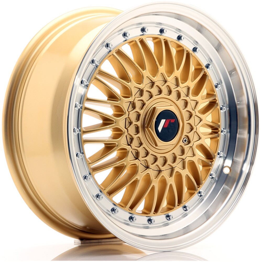 JR Wheels JR9 17x7,5 ET20-35 BLANK Gold w/ Machined Lip