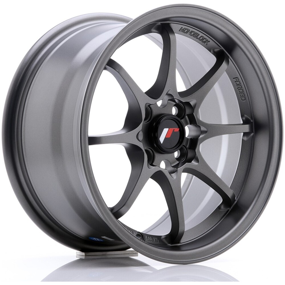 JR Wheels JR5 15x8 ET28 4x100 Matt Gun Metal