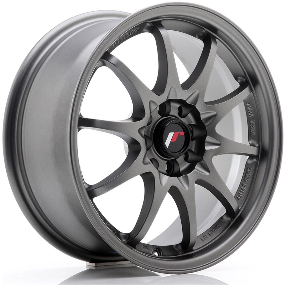 JR Wheels JR5 16x7 ET30 4x100/108 Matt Gun Metal