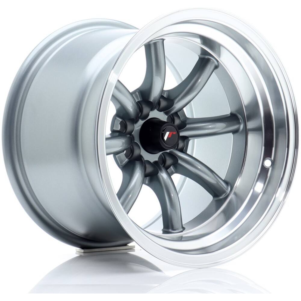 JR Wheels JR19 15x10,5 ET-32 4x100/114 Gun Metal w/ Machined Lip