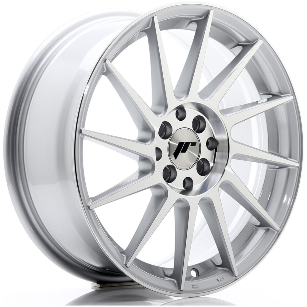 JR Wheels JR22 17x7 ET25 4x100/108 Silver Machined Face