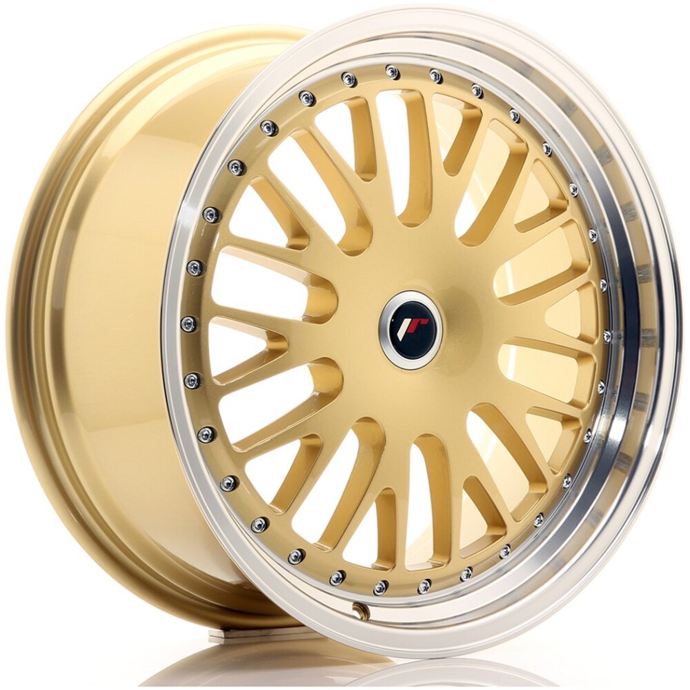 JR Wheels JR10 19x8,5 ET20-35 BLANK Gold w/ Machined Lip