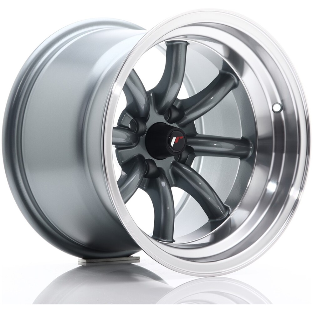 JR Wheels JR19 15x10,5 ET-32 4x100 Gun Metal w/ Machined Lip