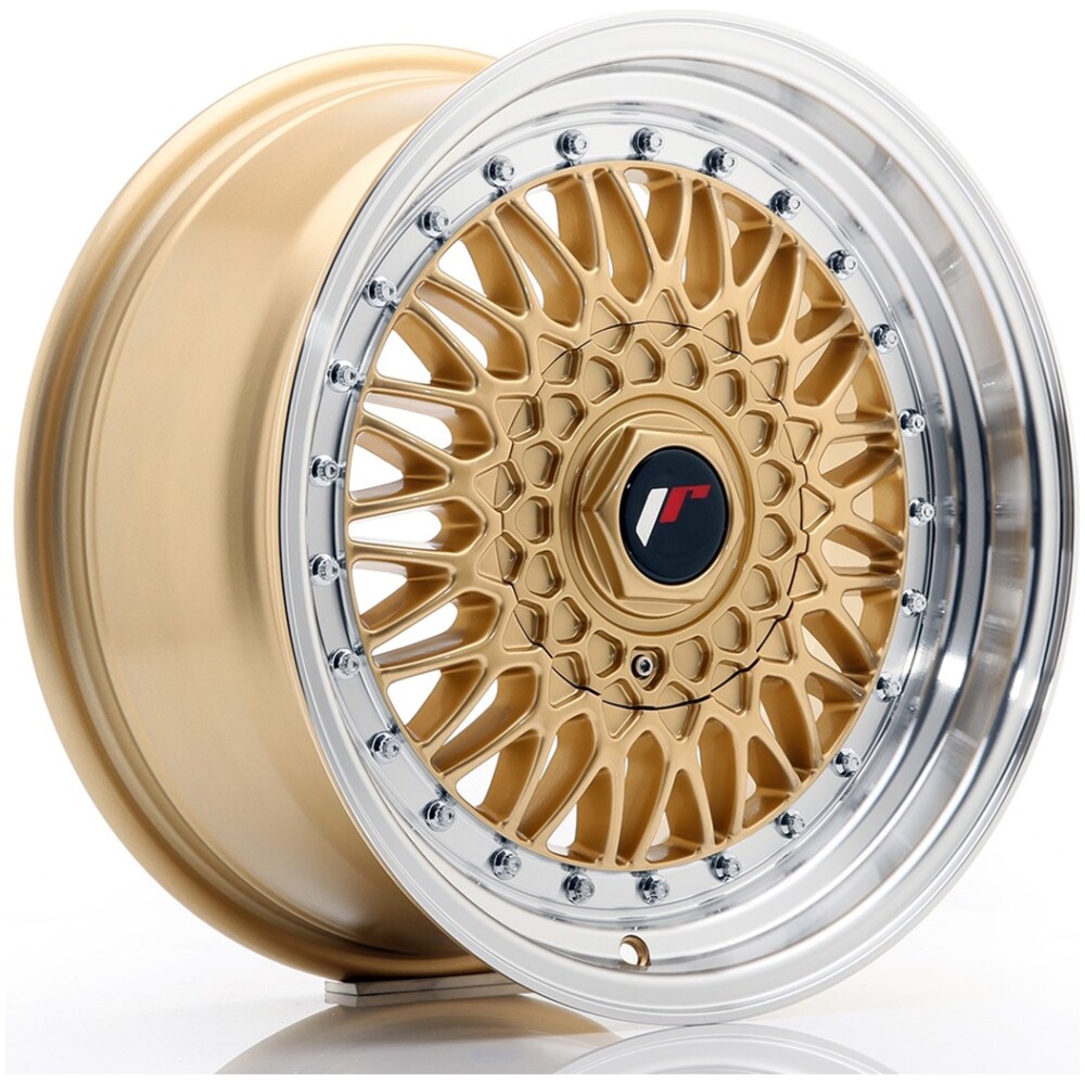 JR Wheels JR9 16x7,5 ET25 4x100/108 Gold w/ Machined Lip