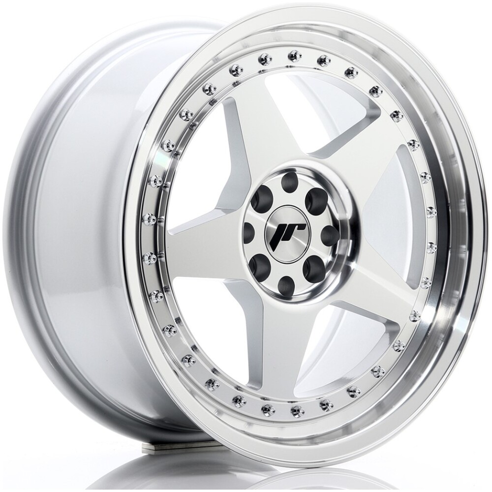 JR Wheels JR6 17x8 ET35 4x100/114 Silver Machined Face