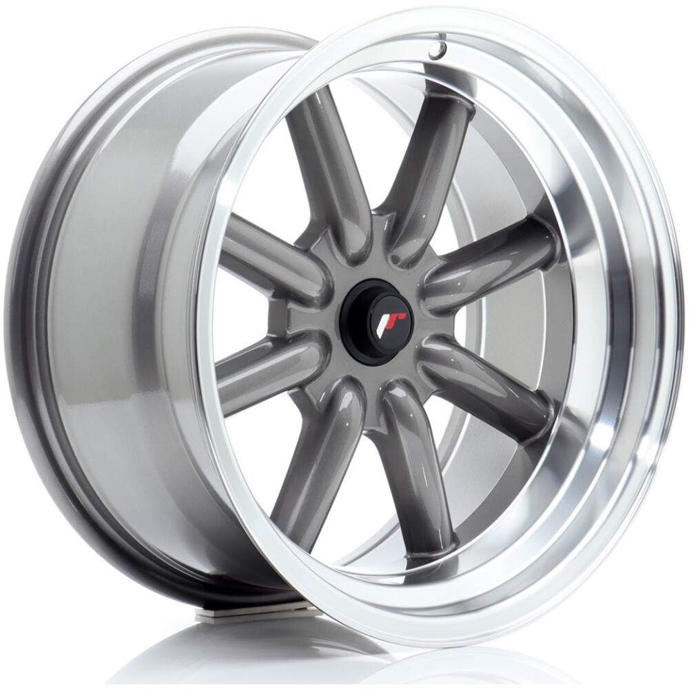 JR Wheels JR19 17x9 ET-25-(-10) BLANK Gun Metal w/ Machined Lip