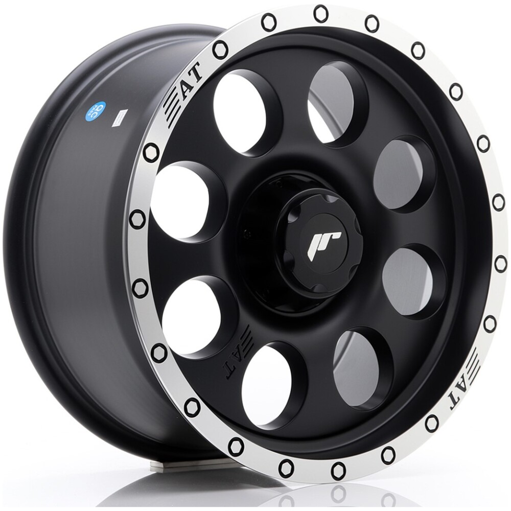 JR Wheels JRX4 17x8.5 ET20-35 BLANK Matt Black w/ Machined Lip