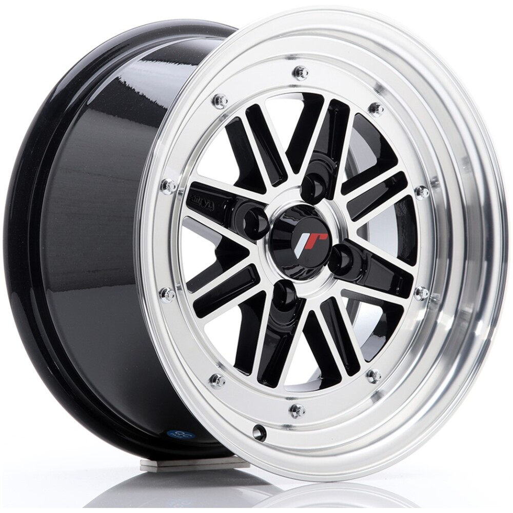 JR Wheels JR31 15x7.5 ET20 4x100 Gloss Black Machined Face