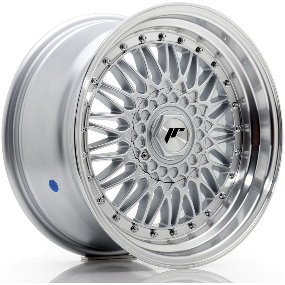 JR Wheels JR9 17x8,5 ET20 5x112/120 Silver w/ Machined Lip+Silver Rivets