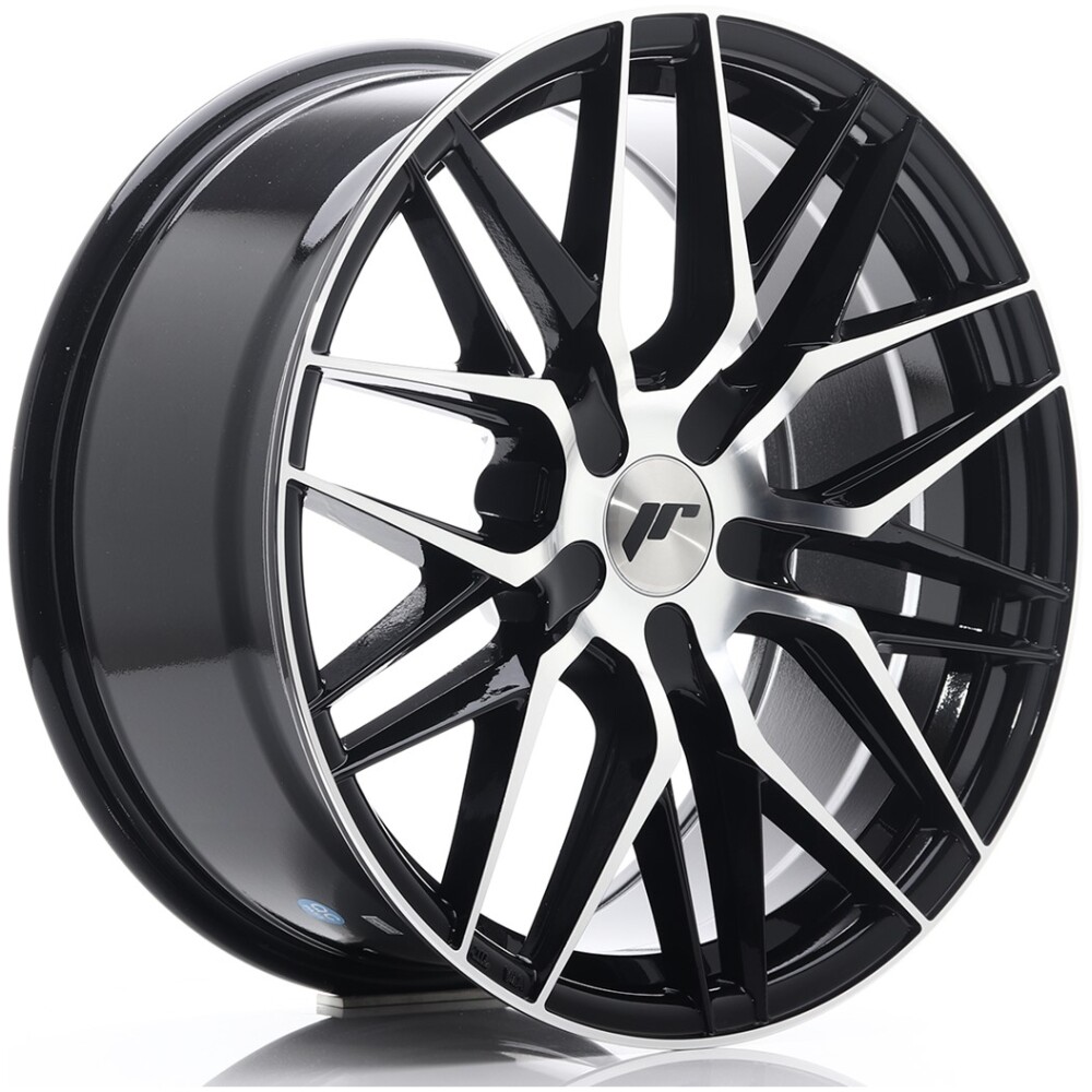 JR Wheels JR28 18x8,5 ET20-40 5H BLANK Gloss Black Machined Face