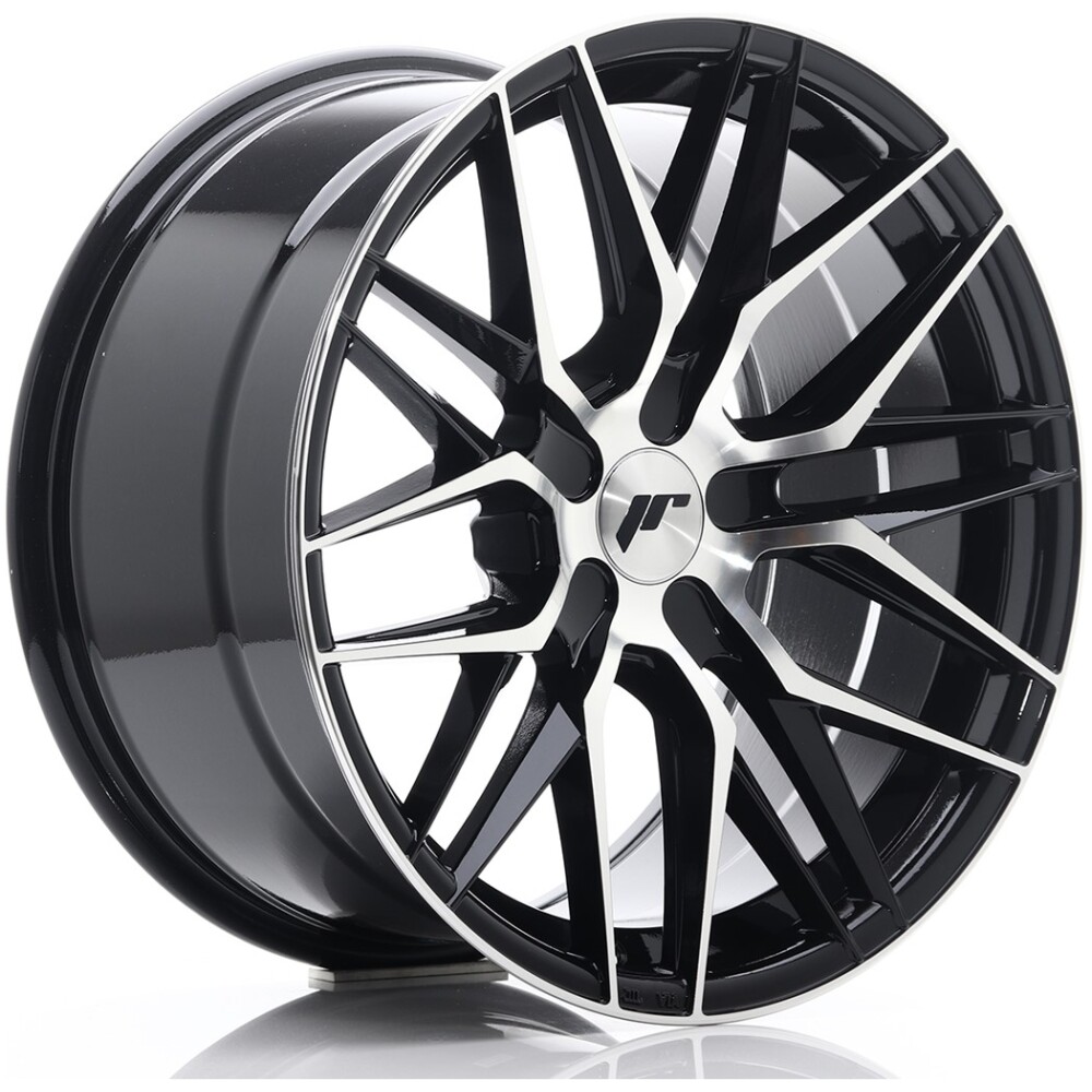 JR Wheels JR28 18x9,5 ET20-40 5H BLANK Gloss Black Machined Face