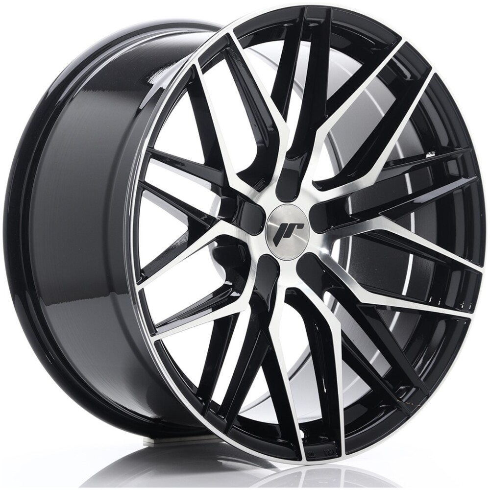 JR Wheels JR28 20x10 ET20-40 5H BLANK Gloss Black Machined Face