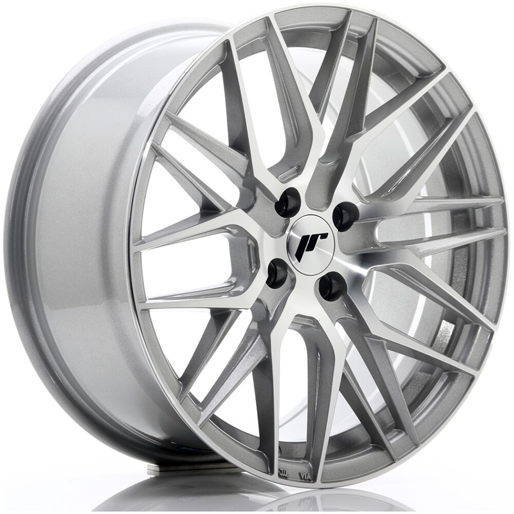 JR Wheels JR28 17x8 ET40 4x100 Silver Machined Face