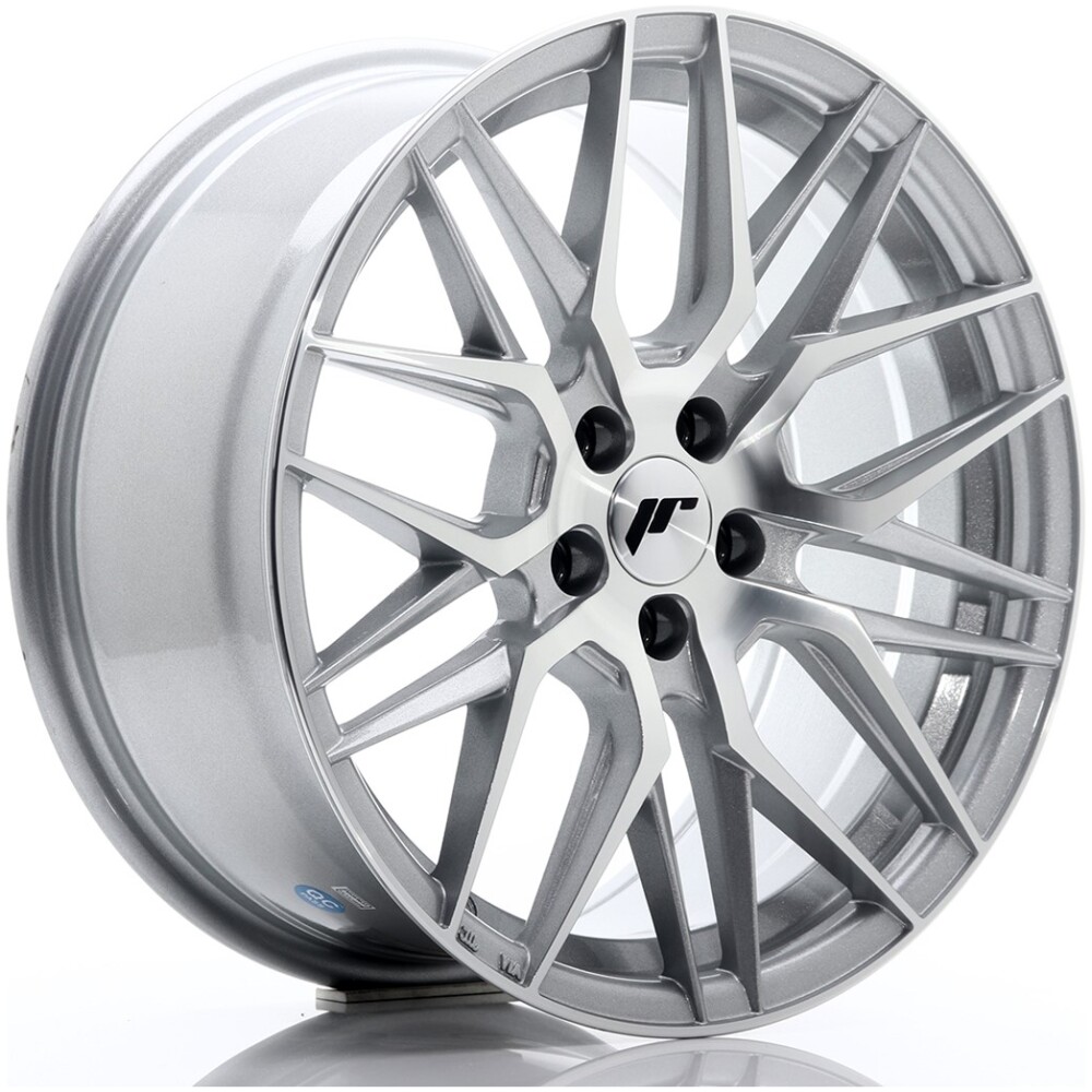 JR Wheels JR28 17x8 ET35 5x100 Silver Machined Face