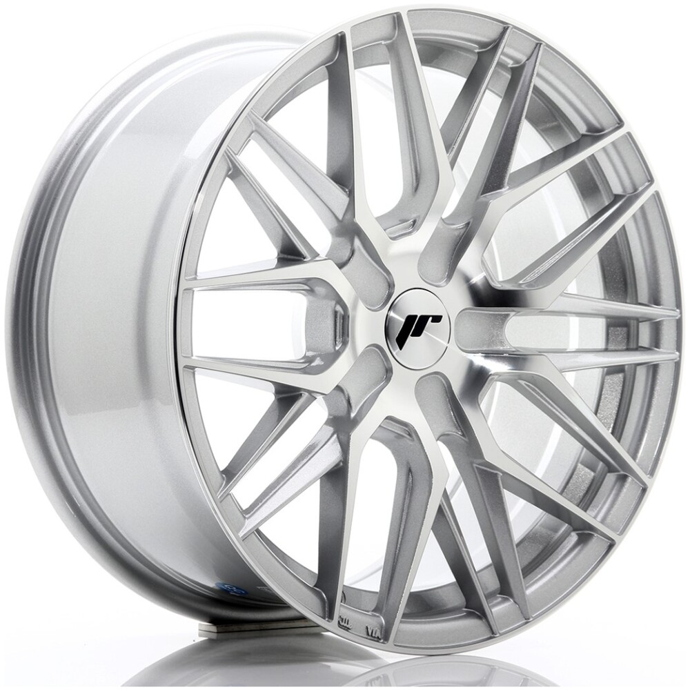 JR Wheels JR28 17x8 ET25-40 BLANK Silver Machined Face