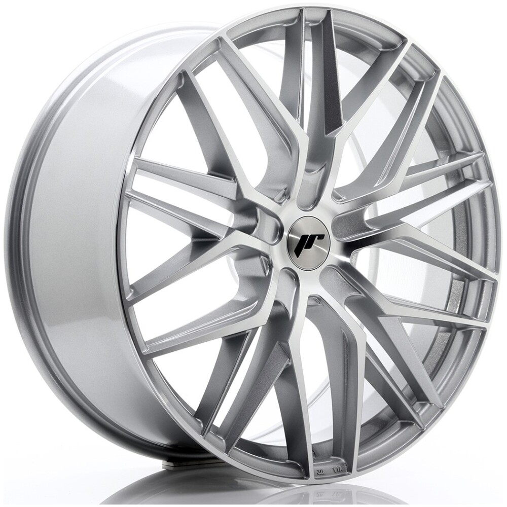 JR Wheels JR28 22x9 ET30-45 5H BLANK Silver Machined Face