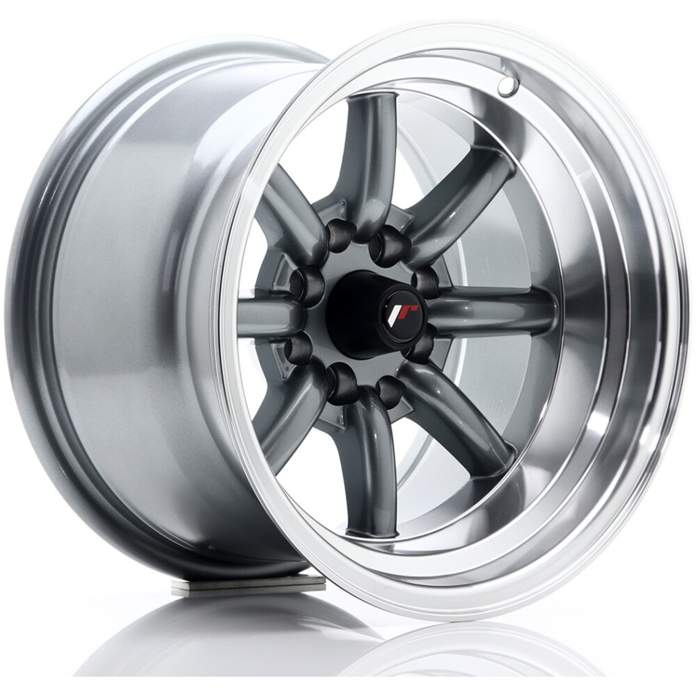 JR Wheels JR19 14x9 ET-25 4x100/114 Gun Metal w/ Machined Lip