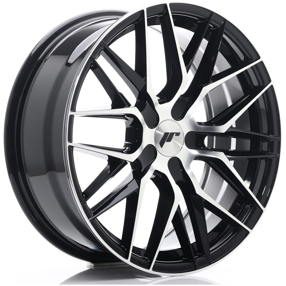 JR Wheels JR28 18x7,5 ET20-40 BLANK Gloss Black Machined Face