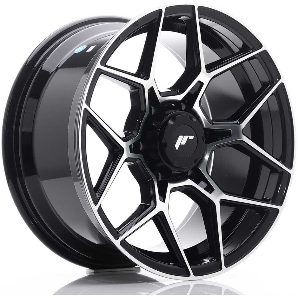 JR Wheels JRX9 18x9 ET18 6x139.7 Gloss Black Machined Face