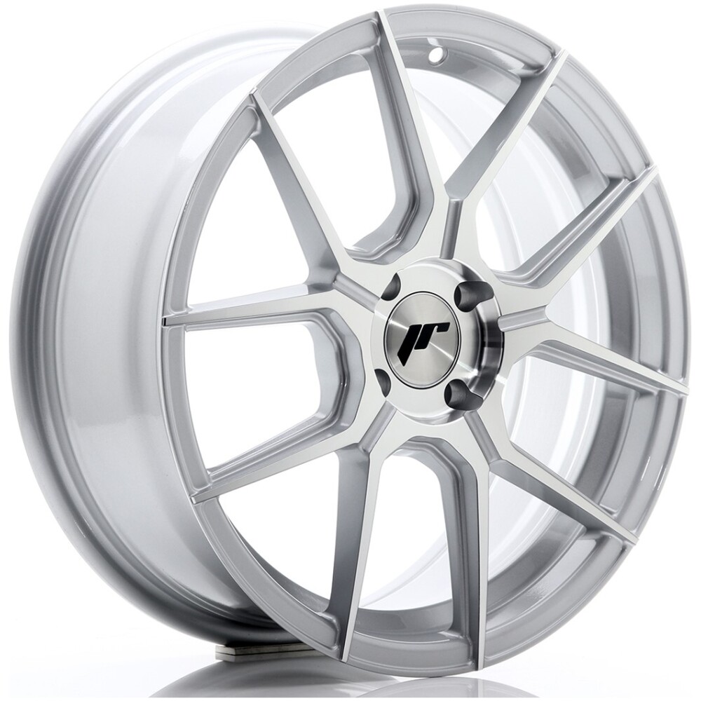 JR Wheels JR30 17x7 ET40 4x100 Silver Machined Face