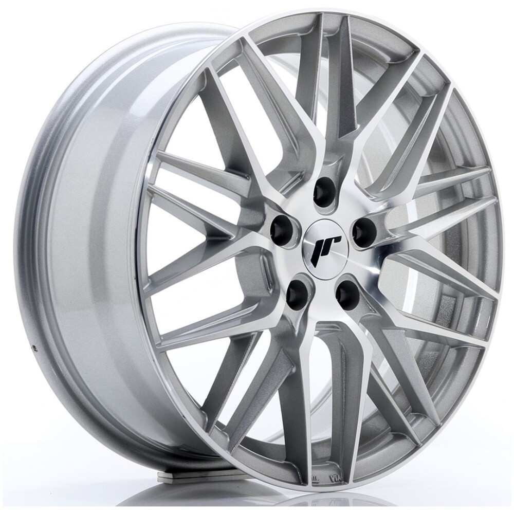 JR Wheels JR28 17x7 ET35 5x100 Silver Machined Face