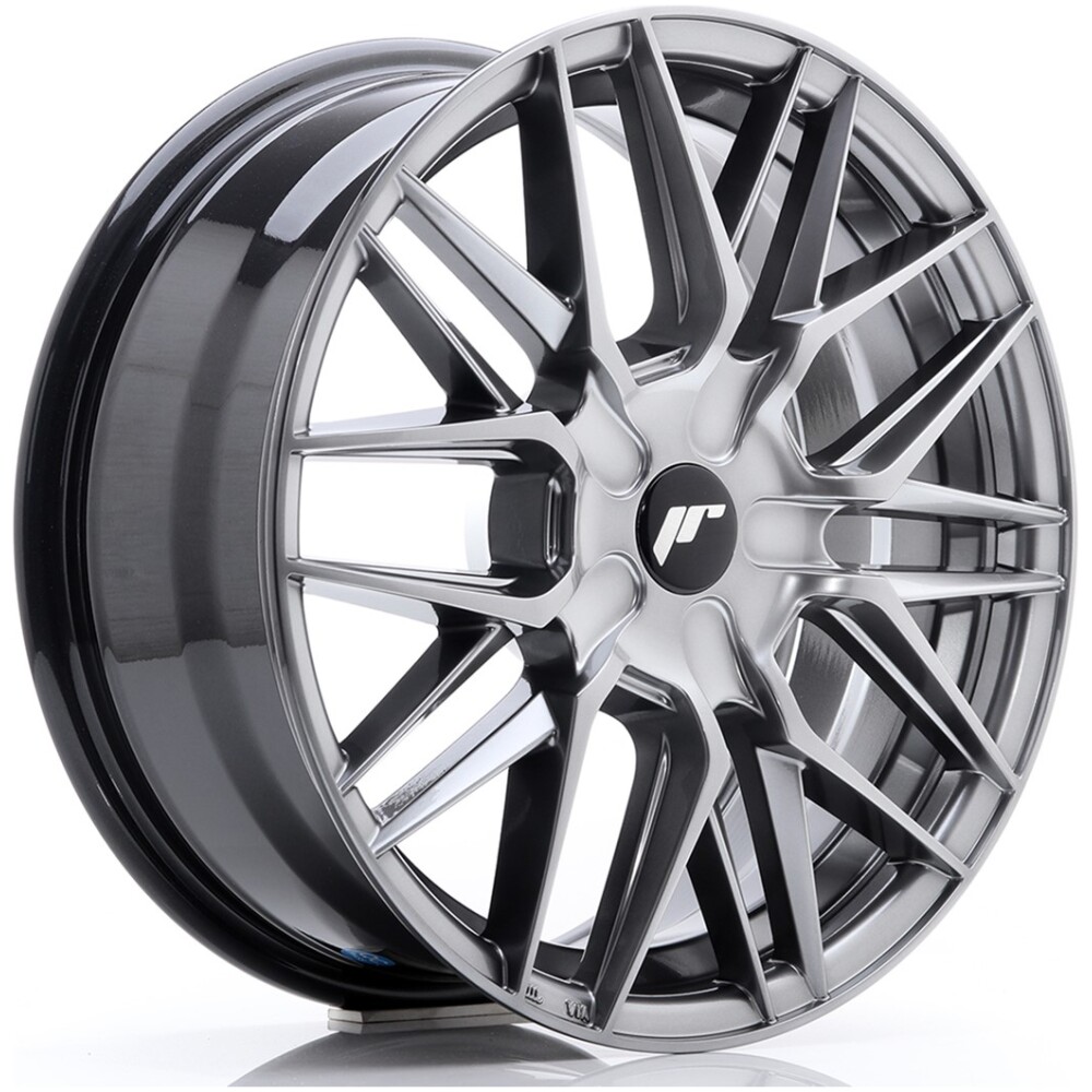 JR Wheels JR28 17x7 ET20-45 BLANK Hyper Black