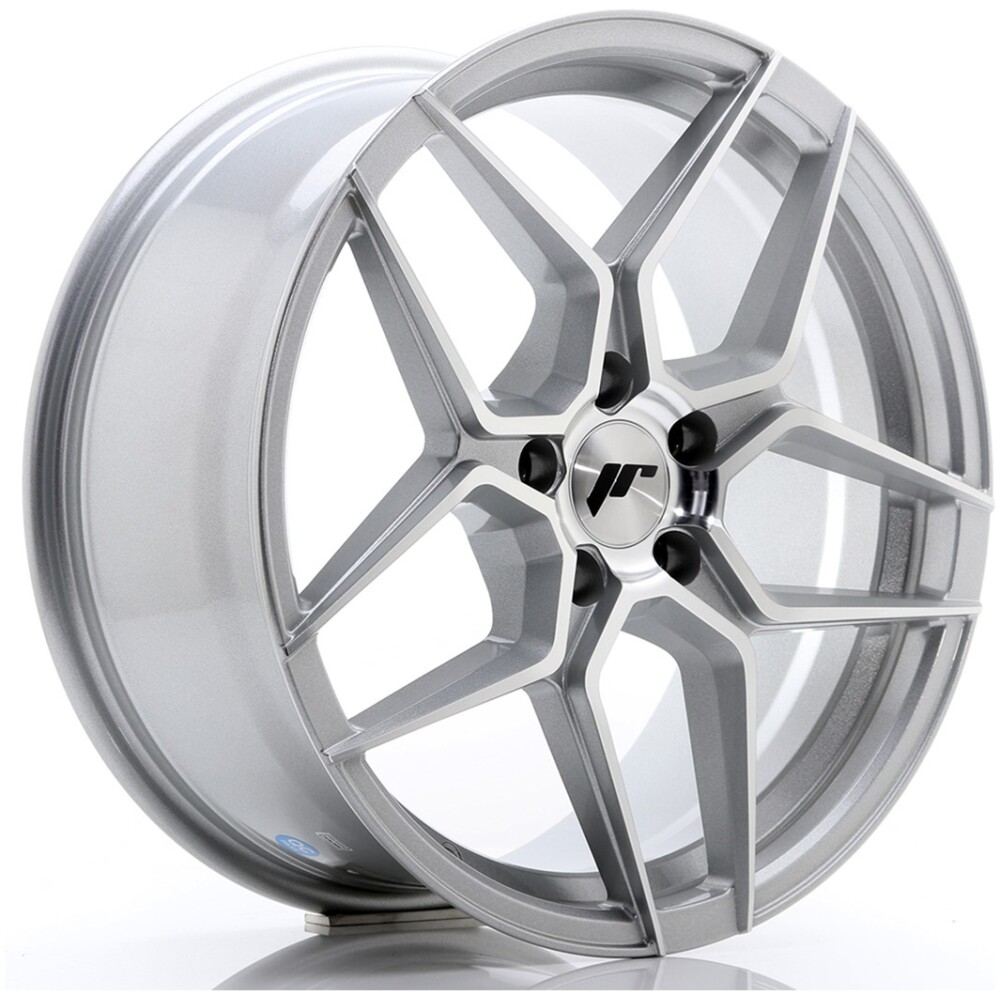 JR Wheels JR34 18x8 ET42 5x112 Silver Machined Face