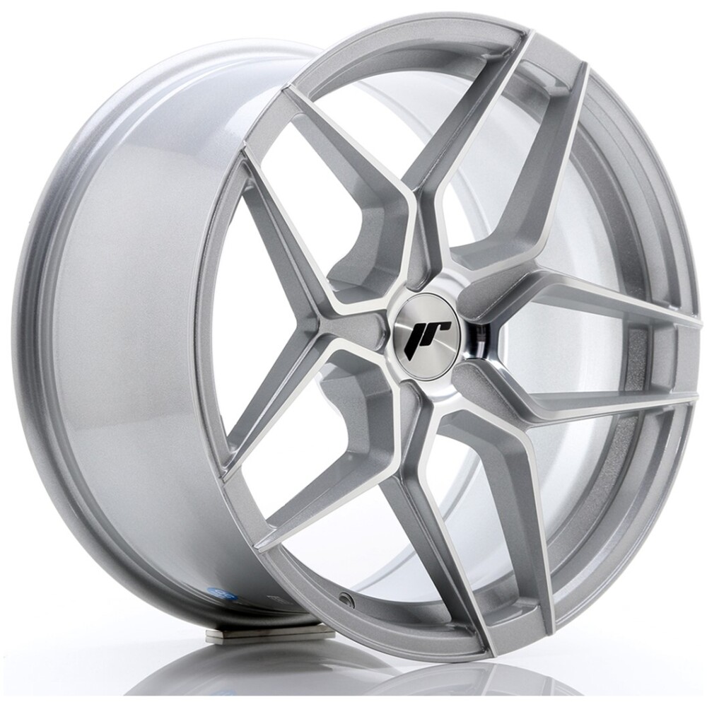 JR Wheels JR34 18x9 ET20-42 5H BLANK Silver Machined Face