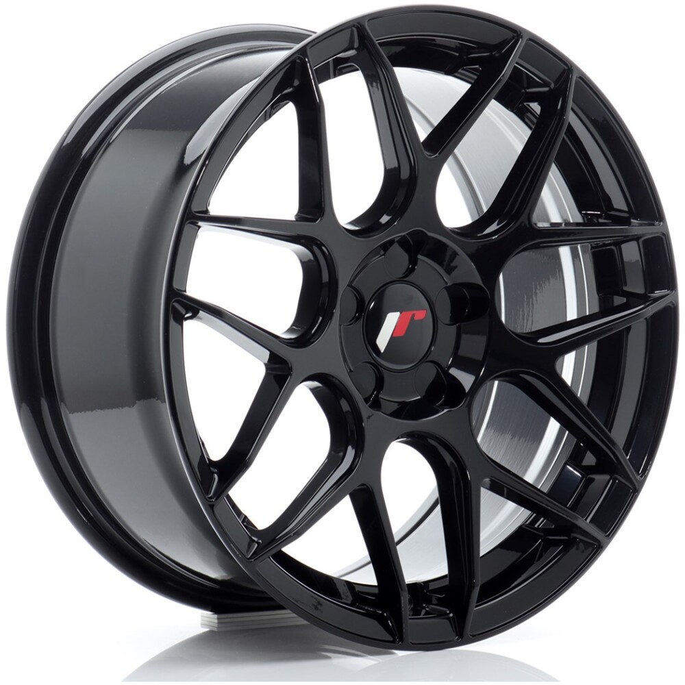 JR Wheels JR18 17x8 ET35 5H BLANK Gloss Black