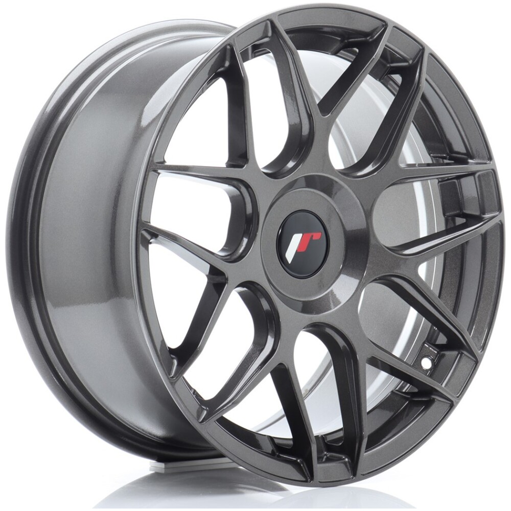 JR Wheels JR18 17x8 ET35 BLANK Hyper Gray