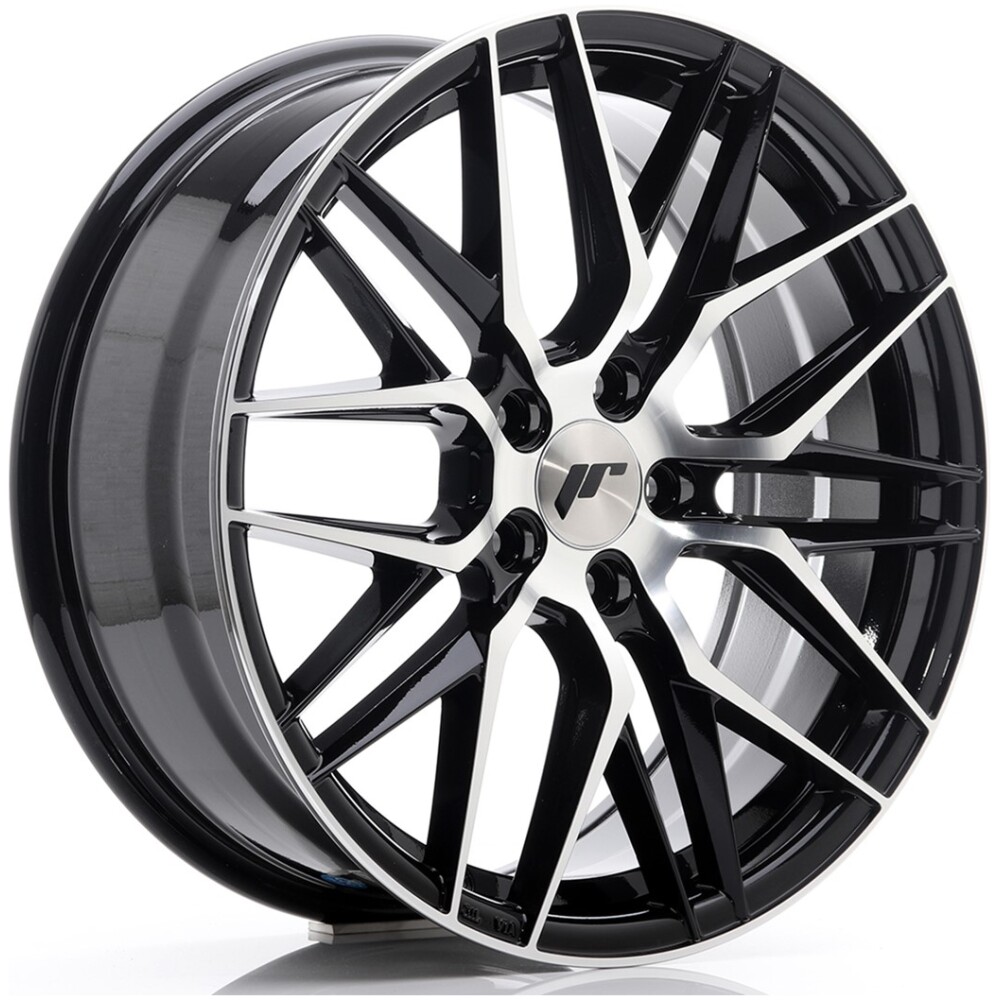 JR Wheels JR28 18x7,5 ET40 5x112 Gloss Black Machined Face