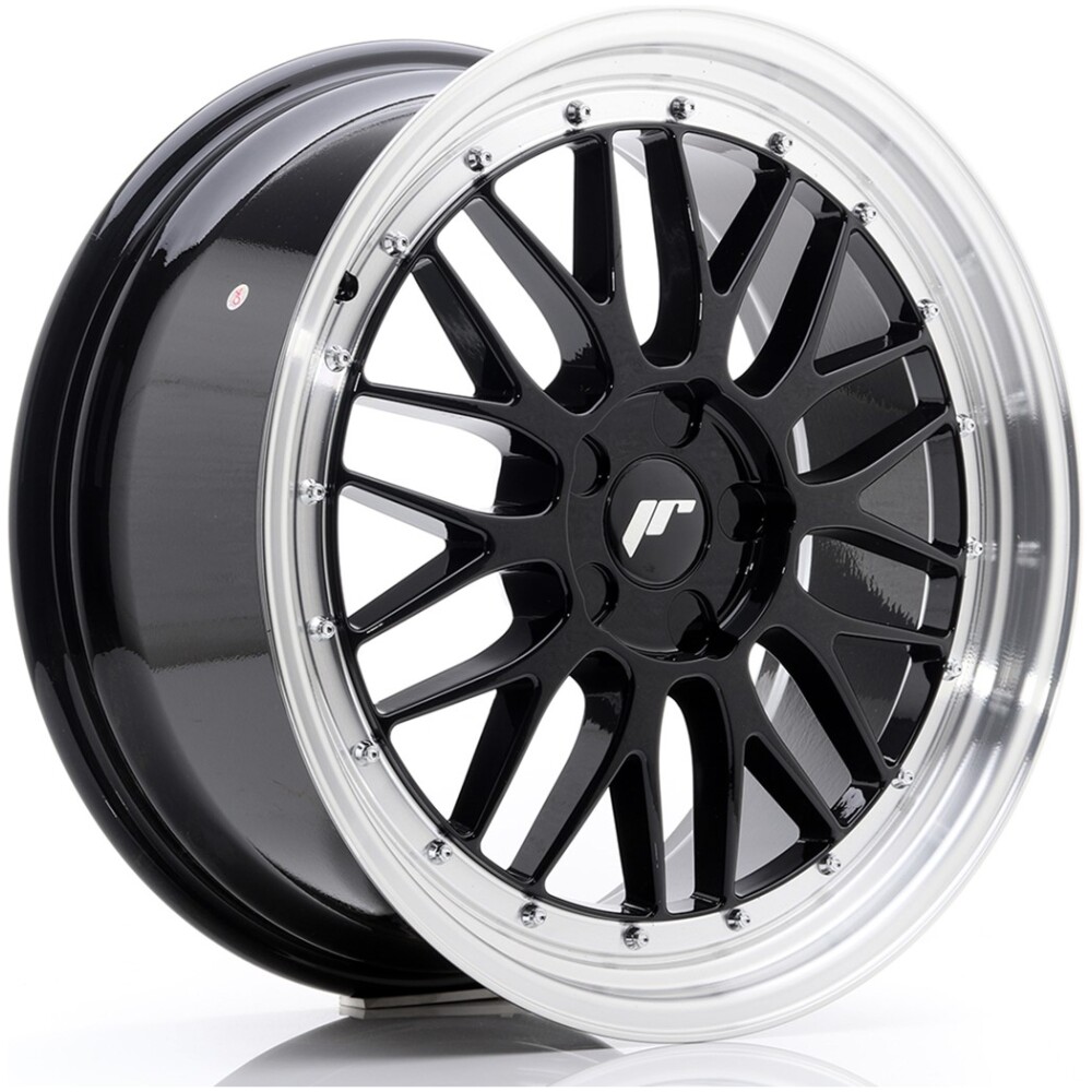 JR Wheels JR23 19x8,5 ET20-50 5H BLANK Gloss Black w/ Machined Lip