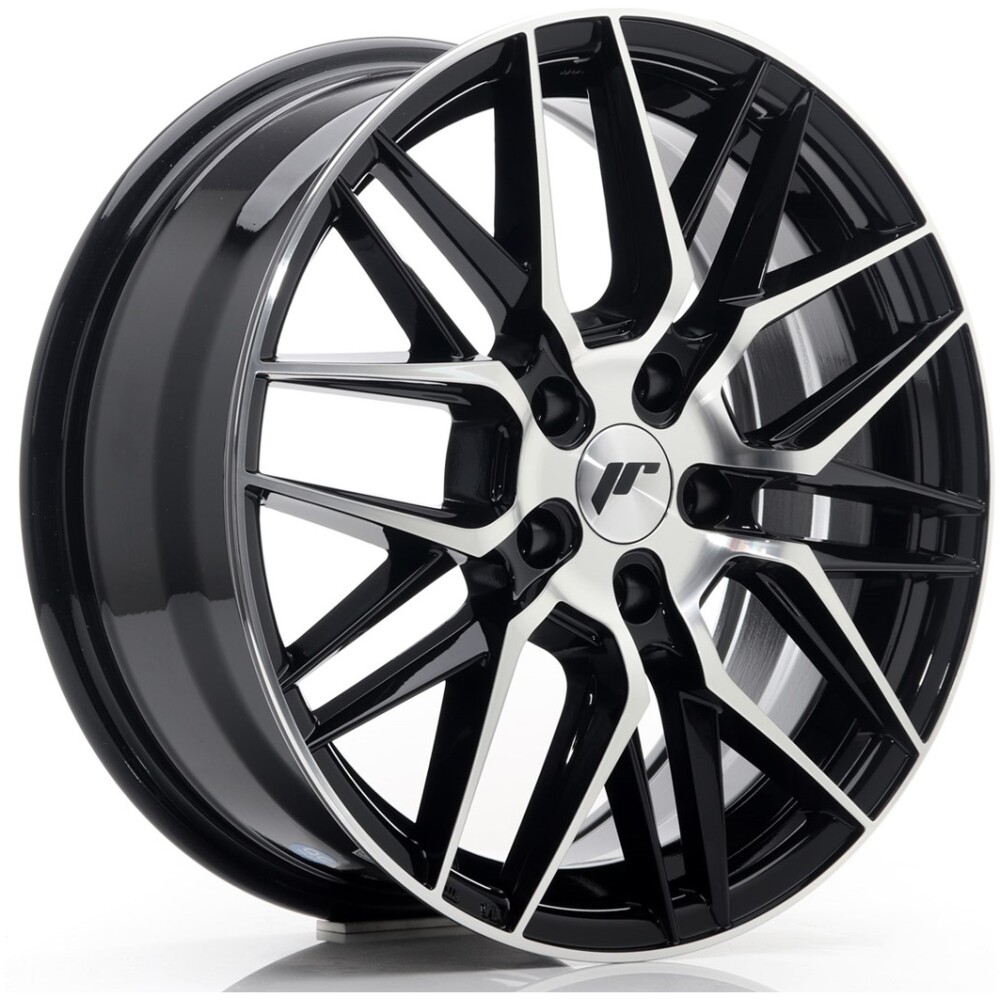 JR Wheels JR28 17x7 ET40 5x114,3 Gloss Black Machined Face