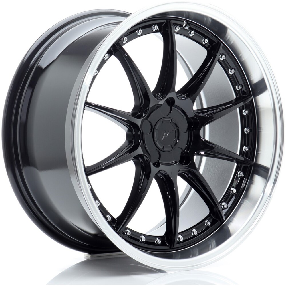 JR Wheels JR41 19x9,5 ET12-22 5H BLANK Gloss Black w/ Machined Lip