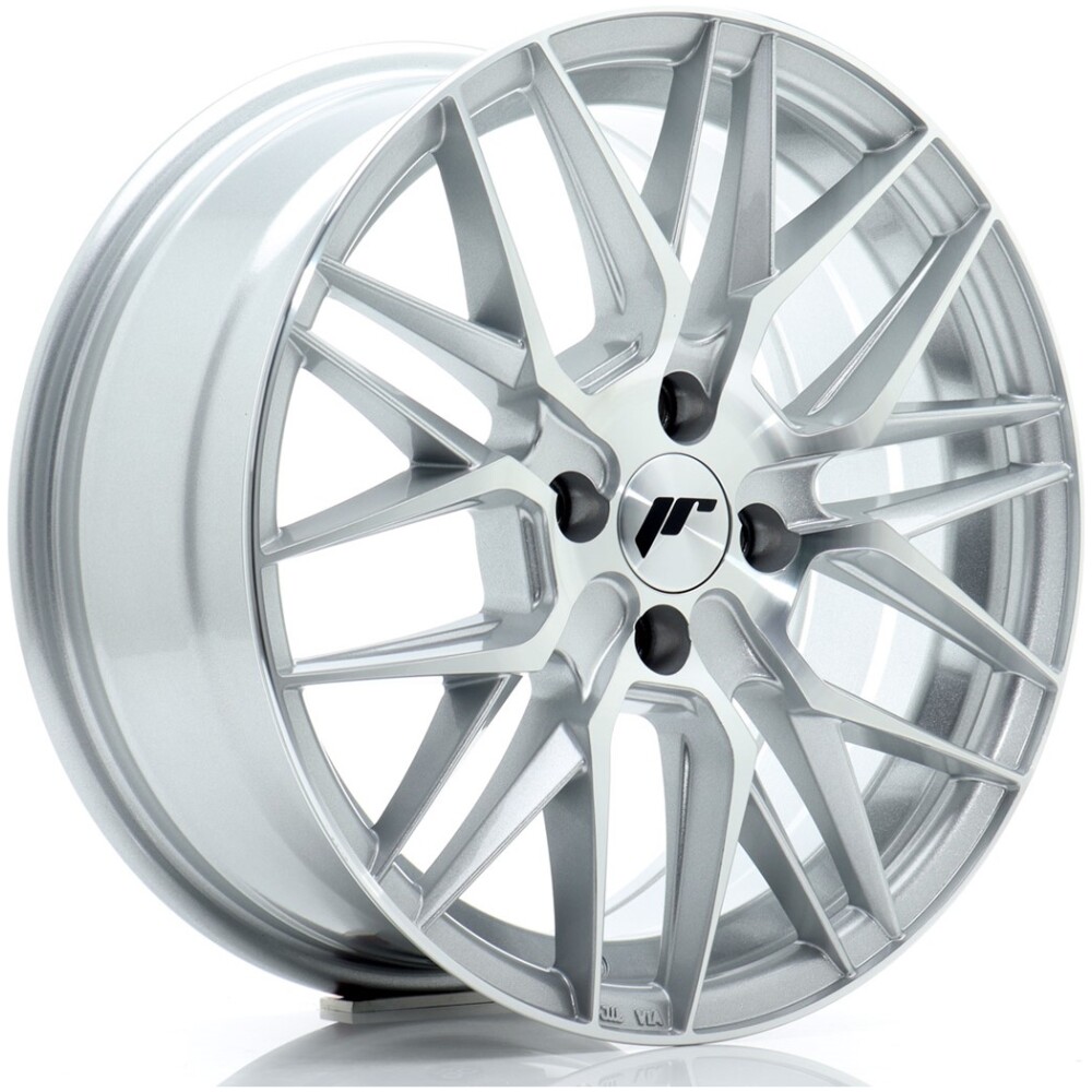 JR Wheels JR28 16x7 ET40 4x100 Silver Machined Face