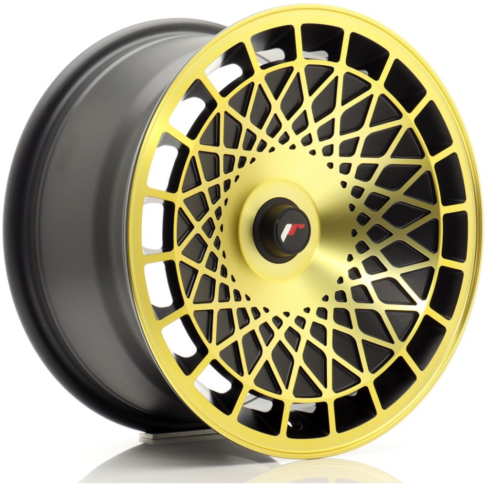 JR Wheels JR14 16x8 ET25 BLANK Black Gold Finish