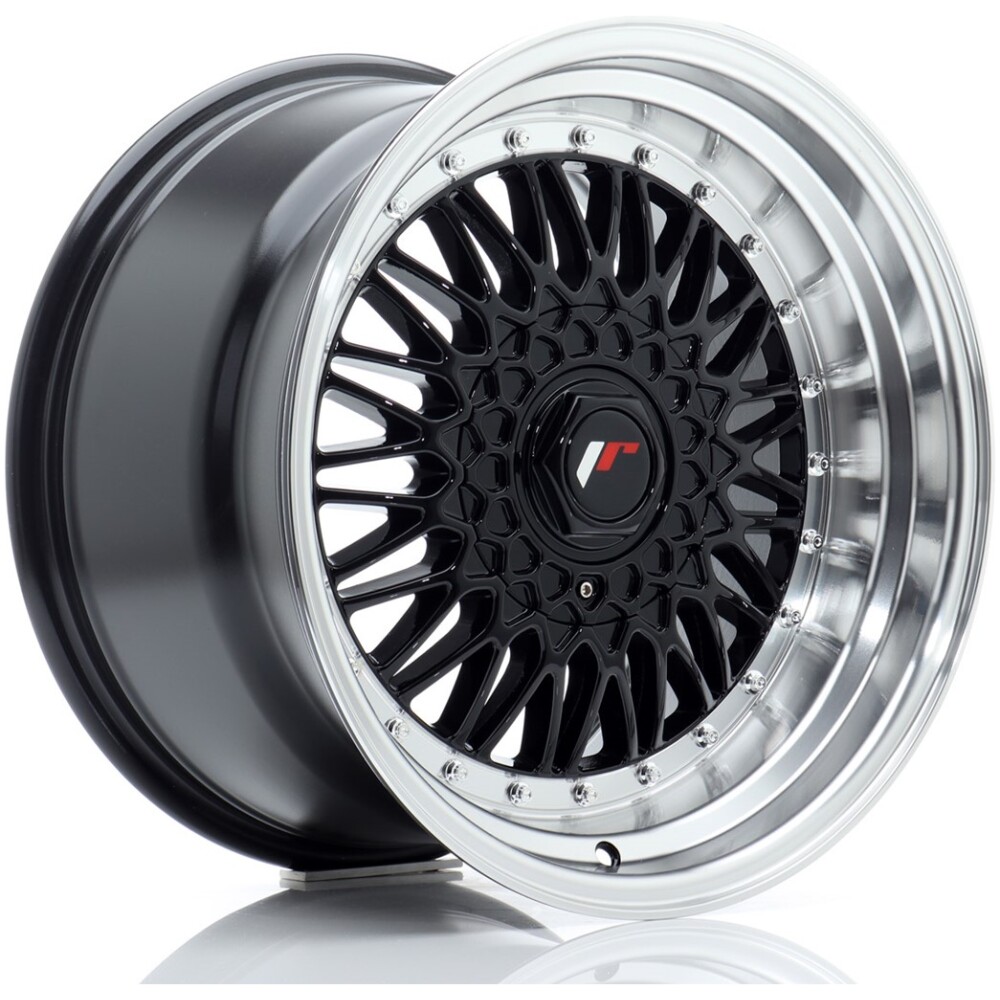 JR Wheels JR9 17x10 ET20 5x112/120 Gloss Black w/ Machined Lip