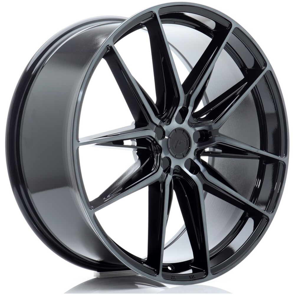 JR Wheels JR44 22x9 ET15-35 5H BLANK Black Machined w/ Tinted Face