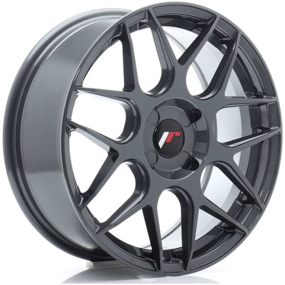 JR Wheels JR18 17x7 ET20-40 4H BLANK Hyper Gray