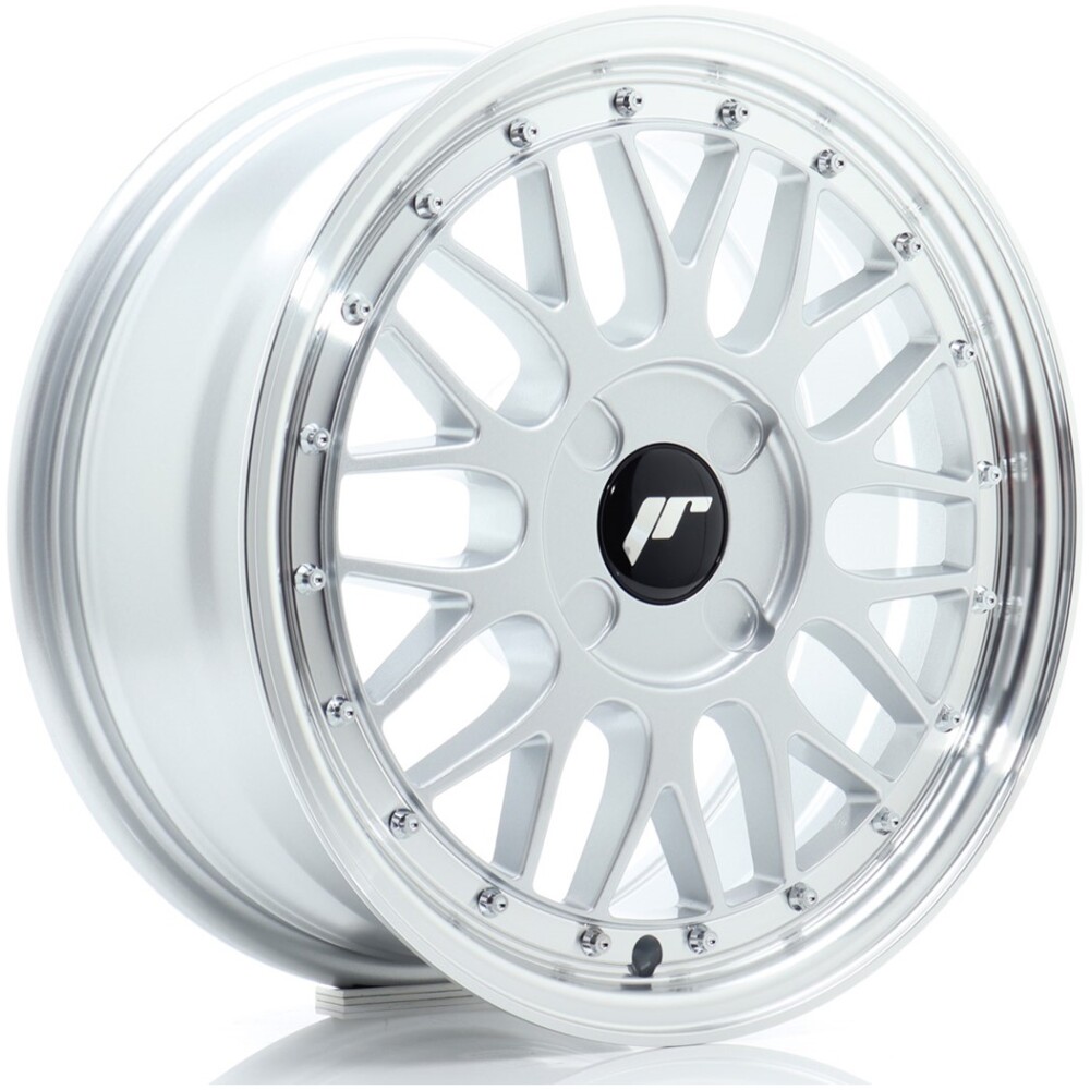 JR Wheels JR23 16x7 ET20-45 4H BLANK Hyper Silver w/ Machined Lip